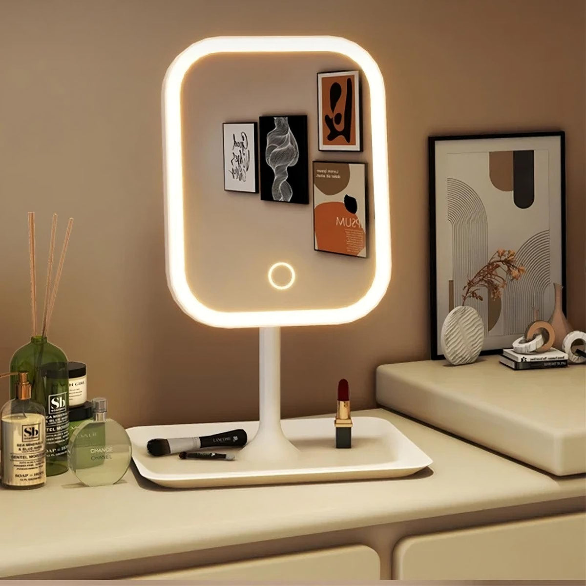 LED Vanity Makeup Mirror — Touch Dimming