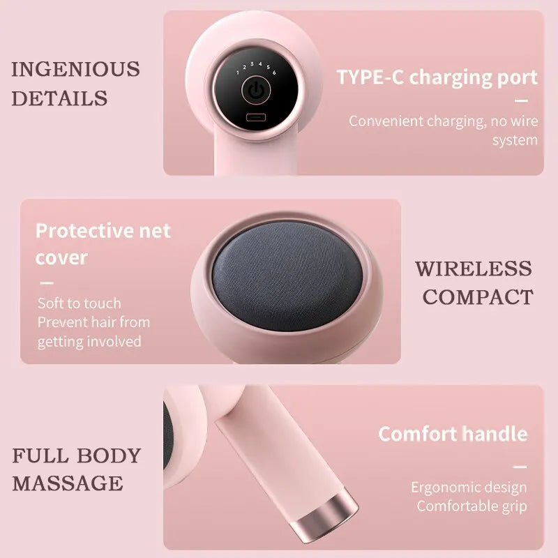Recovery Massage Gun — 5 Interchangeable Heads