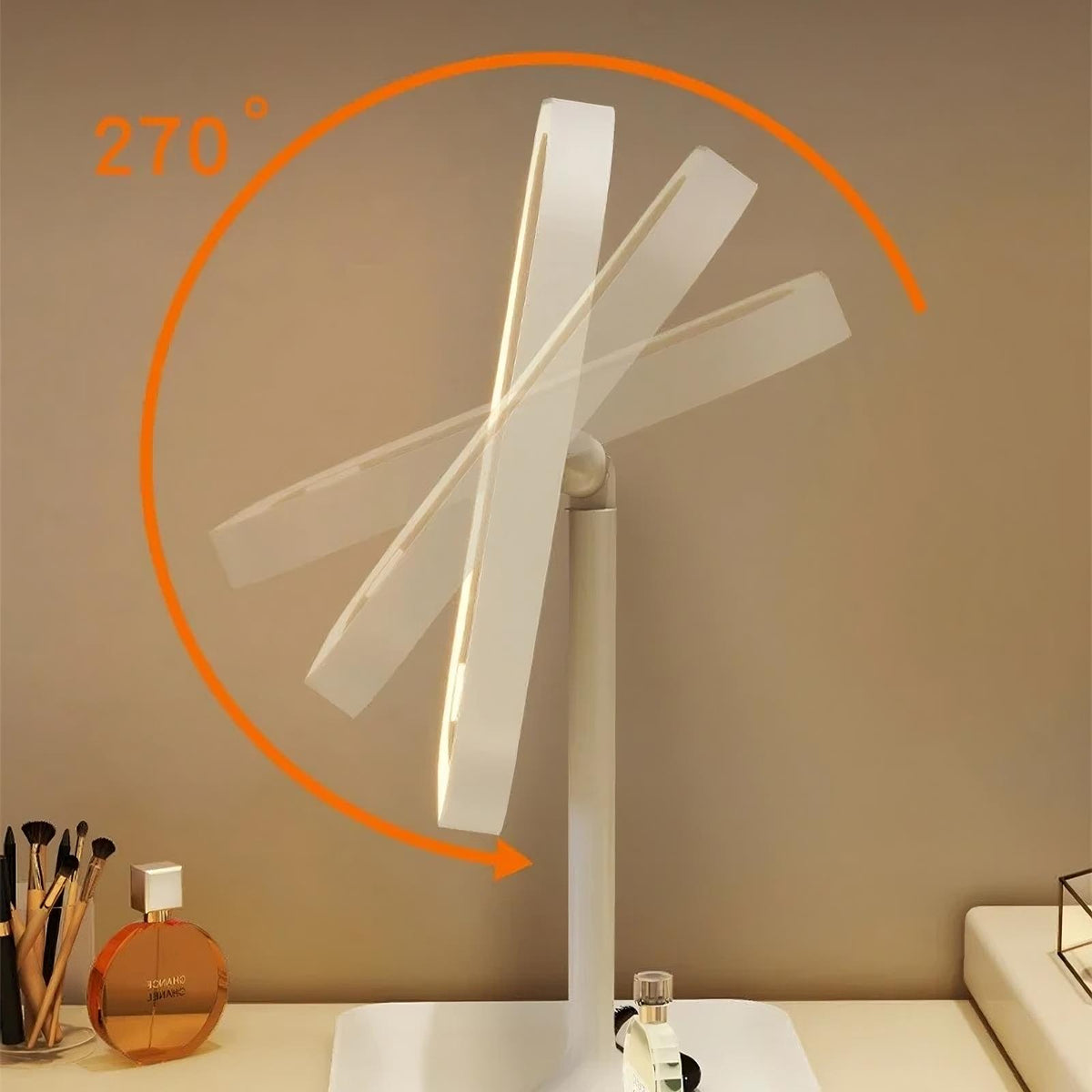 LED Vanity Makeup Mirror — Touch Dimming