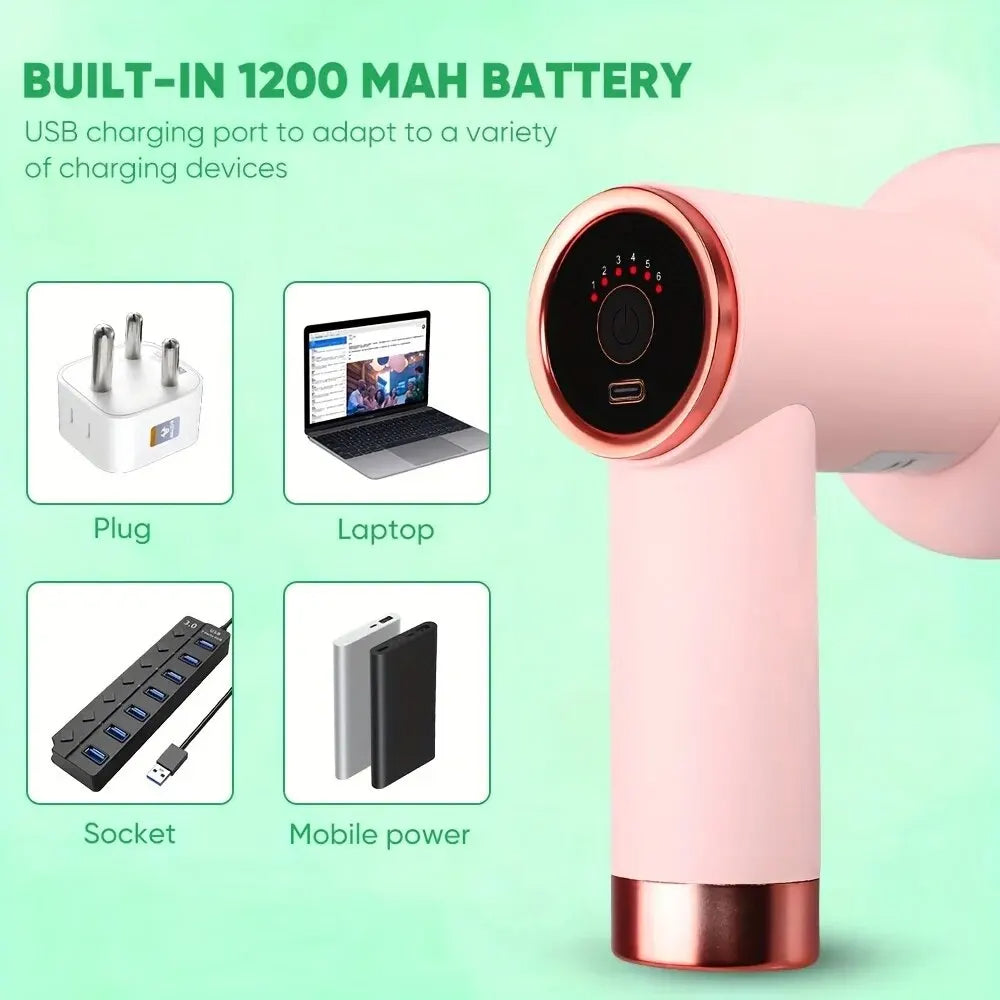 Recovery Massage Gun — 5 Interchangeable Heads