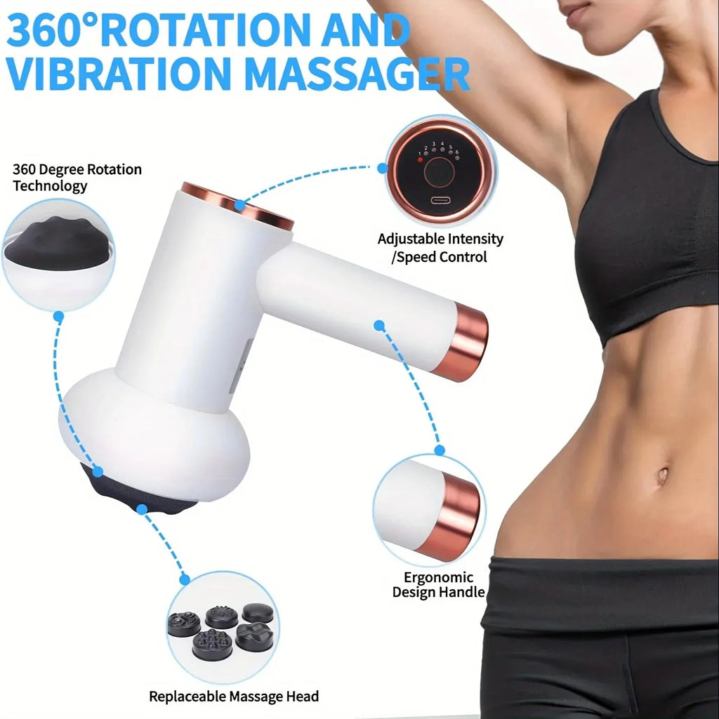 Recovery Massage Gun — 5 Interchangeable Heads
