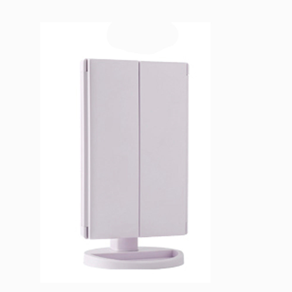 Rechargeable LED Makeup Mirror — 360° Rotating with Magnification