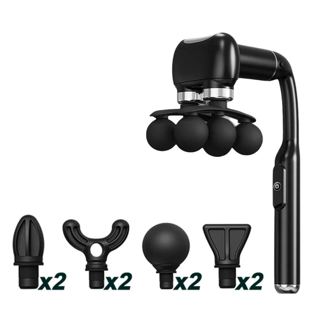 Handheld Fascia Gun — 6 Massage Heads