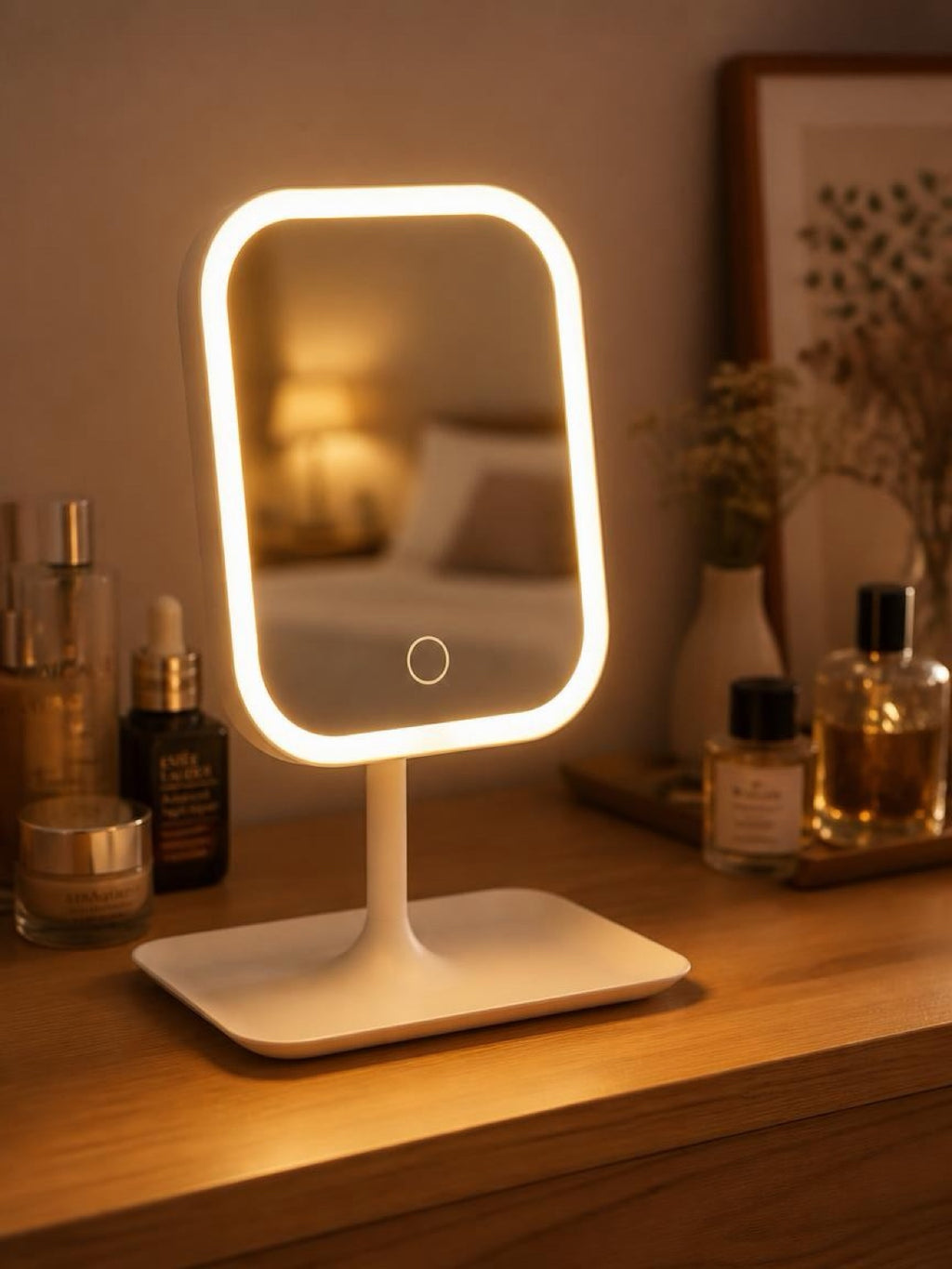 LED Vanity Makeup Mirror — Touch Dimming